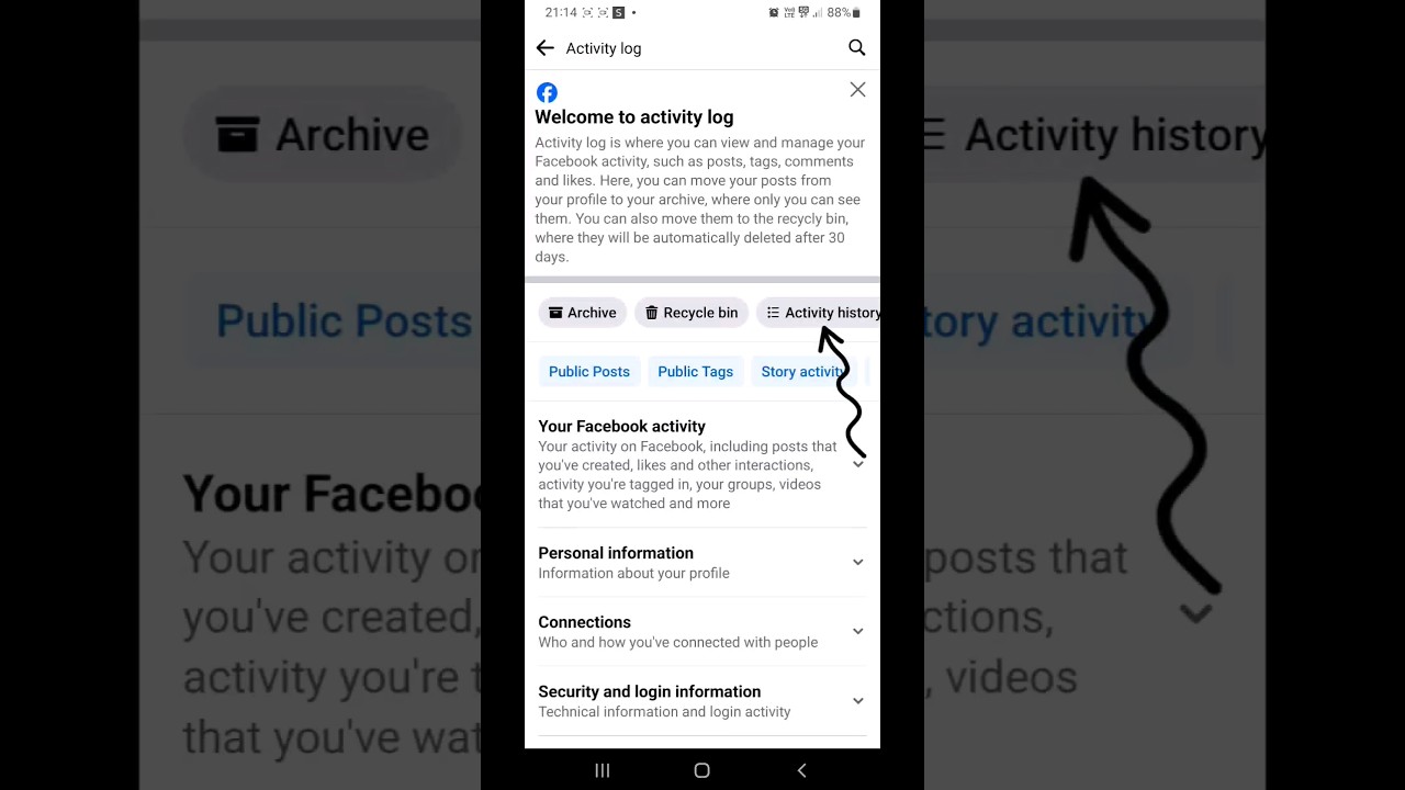 How To Find Activity History on Facebook |Facebook Page #facebook #facebookprofessionalmode #shorts