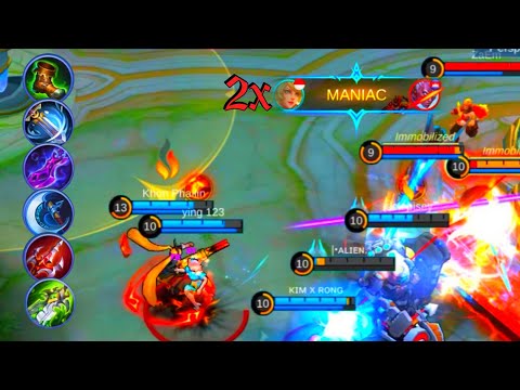 2x MANIAC | LAYLA BEST BUILD 2022 | LAYLA TOP 1 GLOBAL BUILD | LAYLA BUILD EMBLEM | LAYLA GAMEPLAY✅