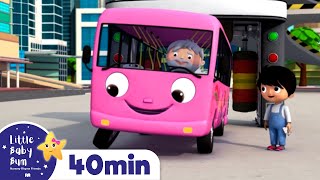 Wheels on The Bus  Bus Song for Kids - Bus Compila