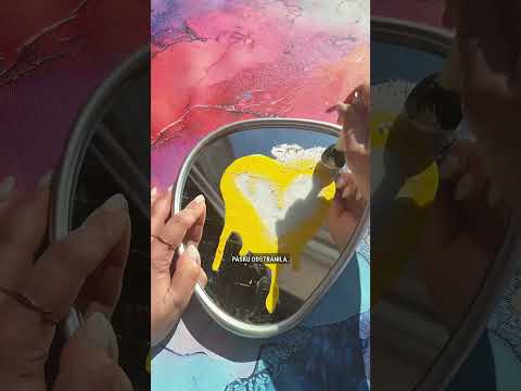 Efekt zaroseného zrkadla ako milá dekorácia do moderného interiéru 🪞🎨 #artmie