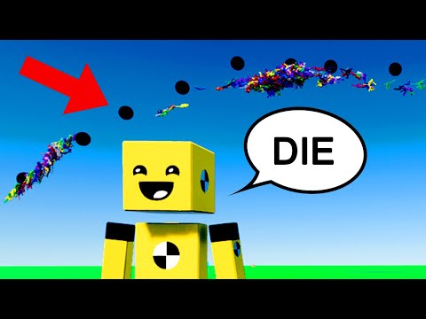 I Fight 1000 Ragdolls with a BLACK HOLE RAINBOW in Fun With Ragdolls: The Game