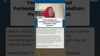 Yenny Wahid soal Perbedaan Awal Ramadhan Muhammadiyah & Pemerintah