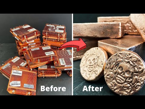 Computer Scrap Meltdown - Copper Melting - Recycling Computer