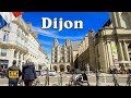 Dijon, France  -  Walking in  the city center - 4K UHD Walking Tour