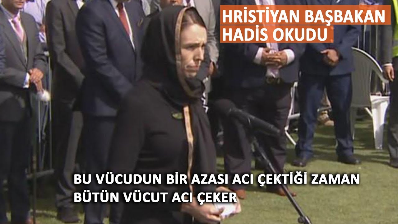 Yeni Zelanda Başbakanı Ardern hadis okudu