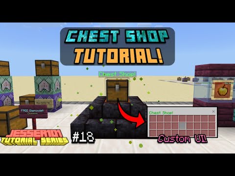 How to create Chest Shops using commands in Minecraft (Bedrock Edition) 1.16+ - Tutorial Series #018