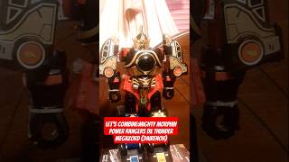 Download lagu let's combine:Mighty Morphin power rangers DX Thunder megazord (Dairenoh) #powerrangers #toys mp3