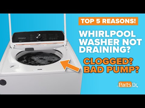 Washer washer won't drain? Top 5 Things Troubleshoot & Fix Whirlpool Maytag Amana Top Load Washer