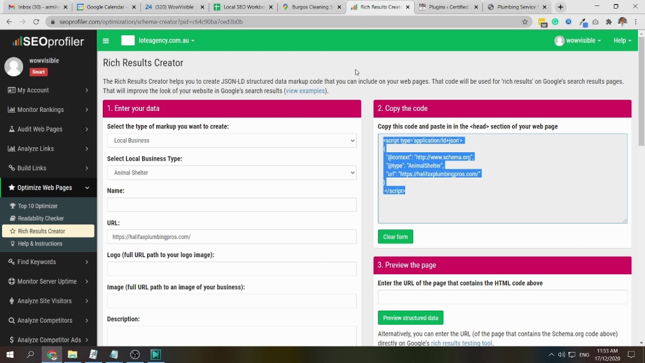 Create JSON LD Schema Code - WowVisible