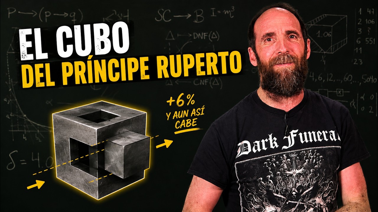 El cubo imposible del Príncipe Ruperto: puede atravesar otro cubo MÁS PEQUEÑO