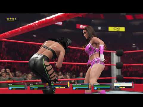 WWE 2K23 - Play Match 208 - 6 Women Elimination Tag