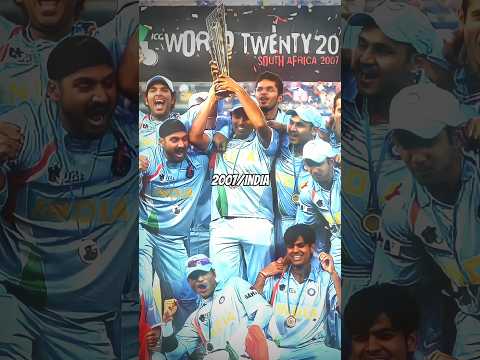 ALL T20 WC WINNERS LIST 2007/2022 WHO WILL WIN T20 WC 2024 #cricket #youtubeshorts