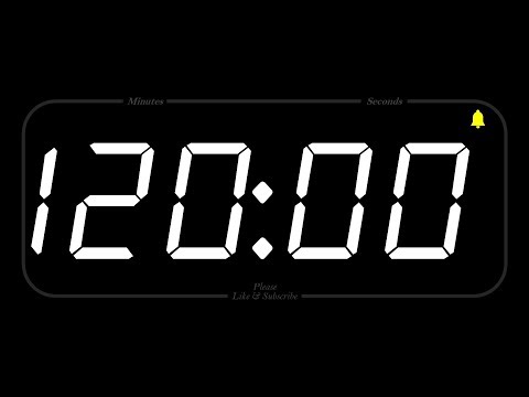 120 MINUTE - TIMER & ALARM - 1080p - COUNTDOWN