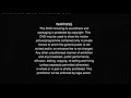 Contender Entertainment One Warning Screen 2000 UK Later Variant