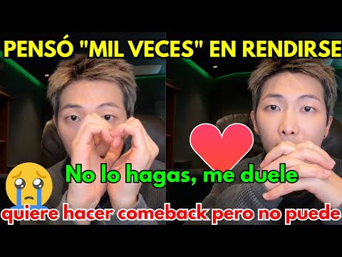 RM SHAKES ARMY: \I NO LONGER REPRESENT BTS\😨 AND REVEALS THE TRUTH: \IT'S READY, BUT THEY HAVE US...