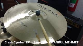 Video thumbnail for TESTE PRATOS SAMATYA ISTANBUL MEHMET CYMBALS 17" 19" e 10" by Daniel Batera