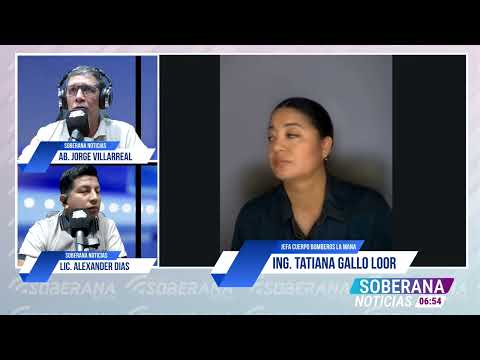 Condecoración de la Asamblea Nacional a los Bomberos de La Mana. En Radio Soberana 98.7 FM