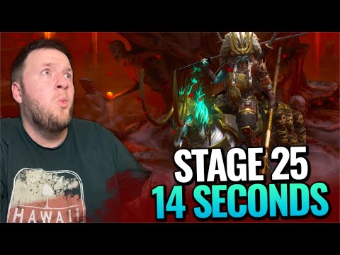 The Ultimate Phantom Shogun Team! Stage 25 Clear In 14 Seconds (Full Auto) - Raid Shadow Legends