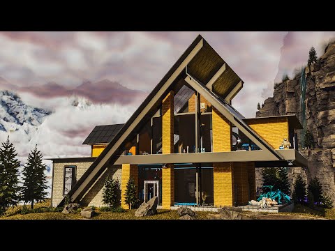 All-In-One Mountain A-Frame Base | Build Tutorial | ARK: Survival Ascended