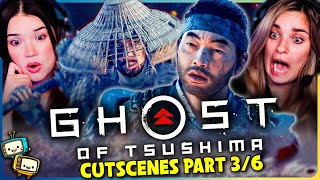 GHOST OF TSUSHIMA: DIRECTOR'S CUT ALL CUTSCENES (Part 3/6) REACTION!