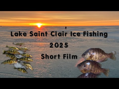 Lake Saint Clair Ice Fishing! My Story!#fishing #icefishing #winter