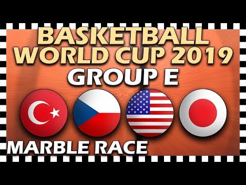 World Cup Basketball 2019 FIBA - Group E - Marble Race Algodoo