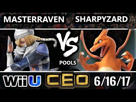 CEO 2017 Smash 4 - MasterRaven (Sheik) vs SharpyZard (Charizard) Wii U Tournament