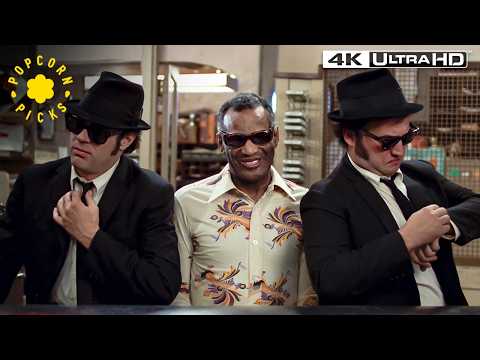 Ray Charles' Iconic Music Shop Scene (John Belushi, Dan Aykroyd) | The Blues Brothers
