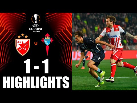 Crvena zvezda vs Celta Vigo 1-1 Highlights | UEFA Europa League 2025-26