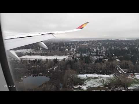 Final landing in Seattle Washington
