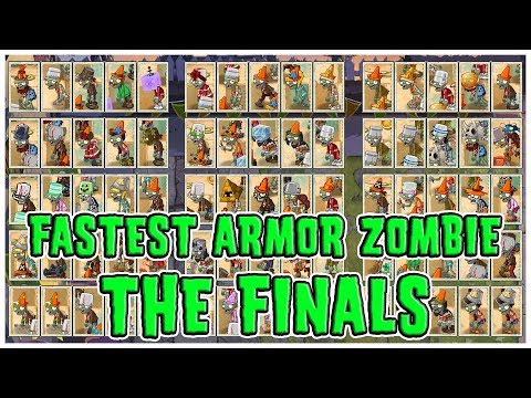 The Fastest Armor Zombie Tournament FINALE - Plants vs Zombies EPIC MOD