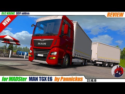 ETS2 (1.32) | "DLC Krone BDF addon for MAN TGX E6 MADSter" v1.0 by Pannickus