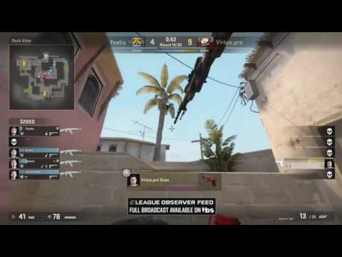 Snax INSANE failed 1v4 vs fnatic - CS:GO ELEAGUE Season 1 Final