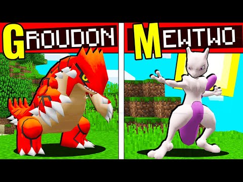 CATTURO TUTTO L' ALFABETO DEI POKEMON LEGGENDARI SU MINECRAFT!!