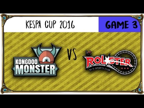 KDM vs KT Rolsters Highlights Game 3 Kespa Cup 2016 R8