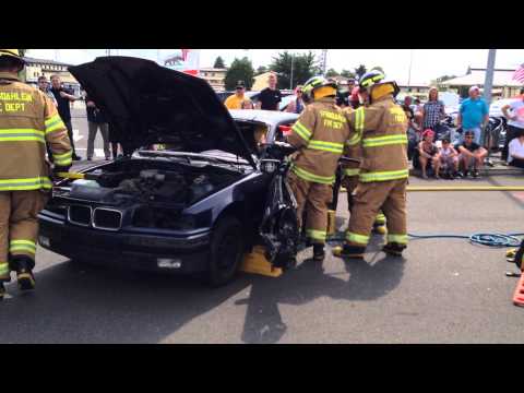 Fire department demonstration at Spangdahlem airbase 2014