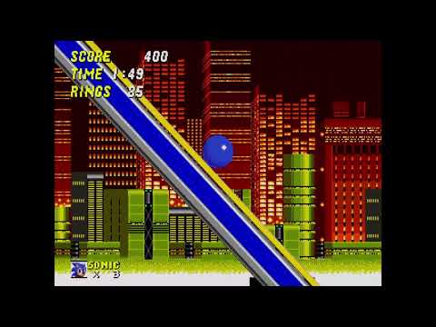 Sonic The Hedgehog 2 - Hidden Shortcut to Robotnik in Chemical Plant Zone Act 2