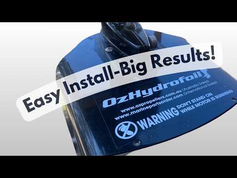 OzHydrofoil VS Permatrim on Small Outboards, Comparison and Easy Install  With Basic Tools
