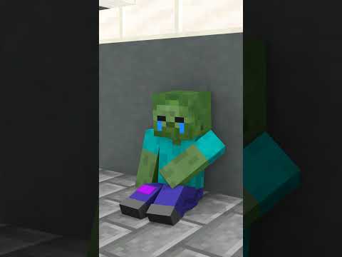 Monster University - Minecraft Animations - Poor Dog And Zombie Boy | Toxic Friend Song | Minecraft Animations #shorts