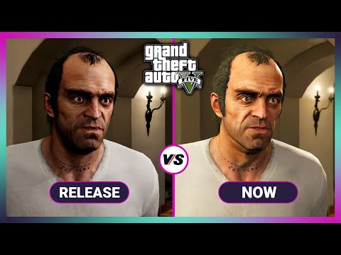 Grand Theft Auto V - Release vs Now (2025) - Graphics Comparison