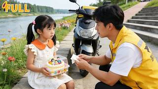 Delivery man adopts girl orphaned by tragedy—her grandpa’s a billionaire CEO! Luxury begins!