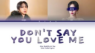 Download lagu [KARAOKE] JIN Don't Say You Love Me | You as a member | 2 member | Jin and you | Color Coded Lyrics mp3