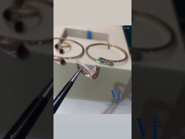 خاتم كليو فل الماس - الحجم الصغير