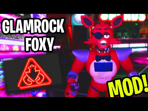 GLAMROCK FOXY In Fnaf Security Breach!? - Five Nights at Freddy's Security Breach (+Mod Download)