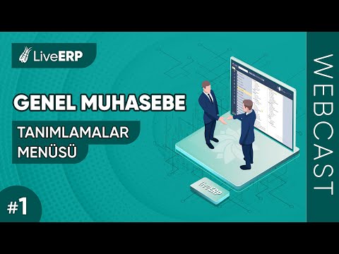 WEBCAST | Sentez LiveERP - GENEL MUHASEBE #1 (Tanımlamalar Menüsü)