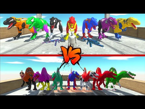 Hunting found Jurassic world evolution 5 T-REX DC vs Marvel Superhero - Dinosaurs Race Champions