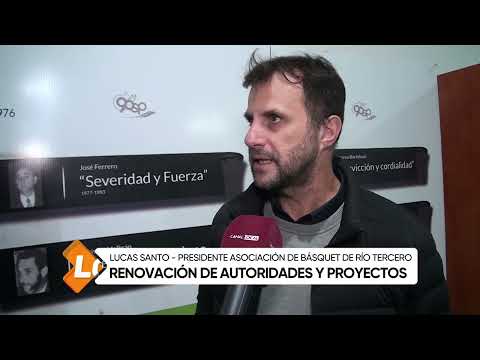 Renovación de autoridades en la Asociación de Básquet de Río Tercero