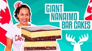 How To Make Giant Nanaimo Bars out of CAKE for Canada 150 | Yolanda Gampp | How To Cake It