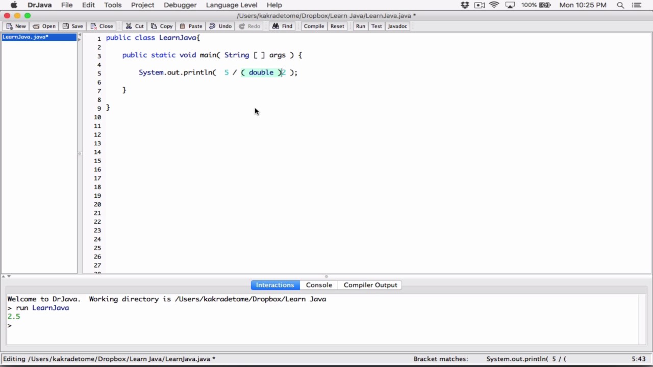40. Type casting / Cast operators - Learn Java