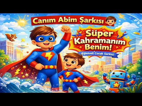 Canım Abim Şarkısı 👦 Süper Kahramanım Benim! (Eğlenceli Çocuk Şarkısı)
